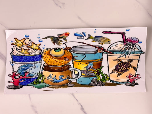 Fishing coffee, lattes