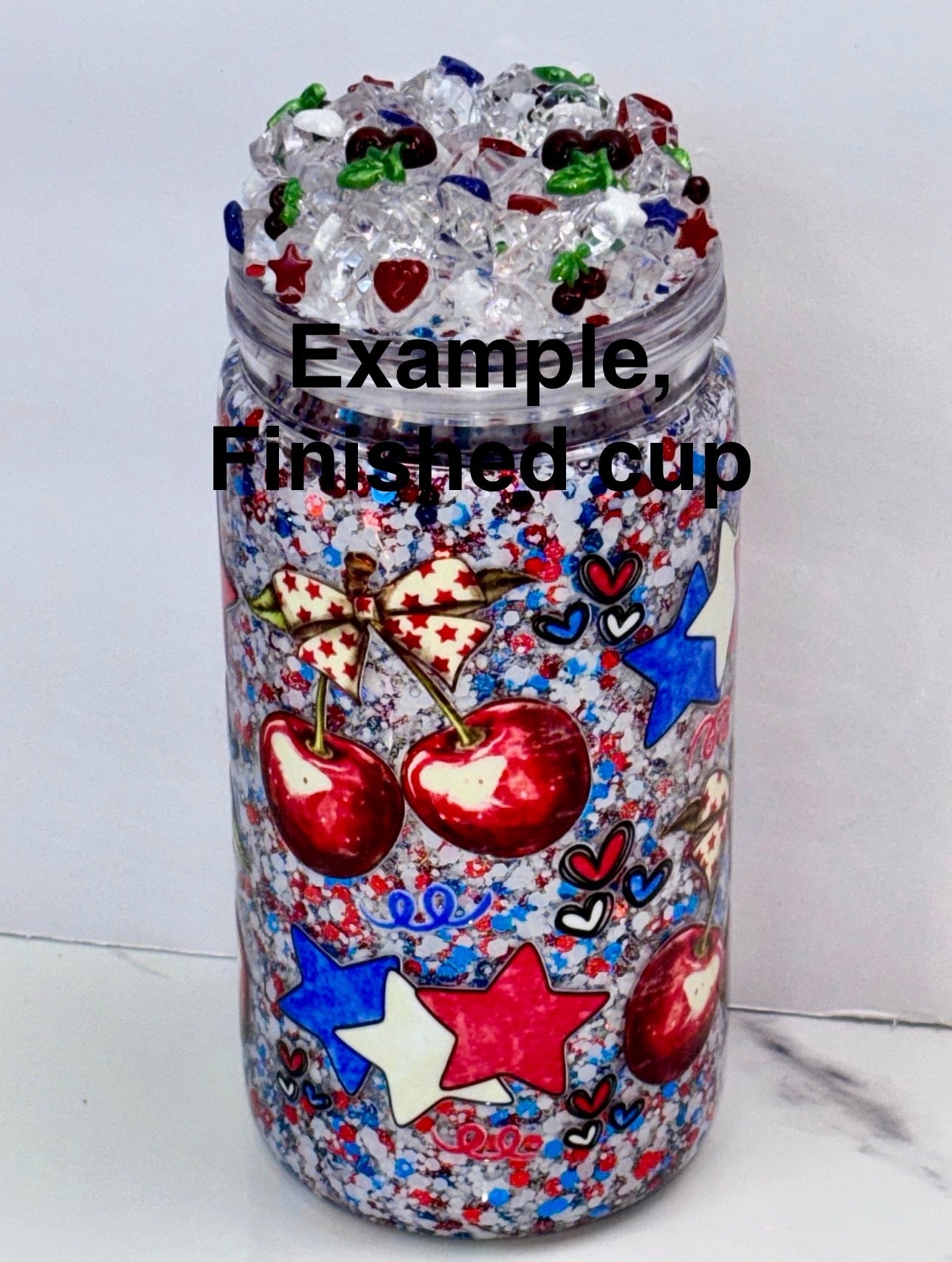 Regular ice lid (16oz only) snow globe kit