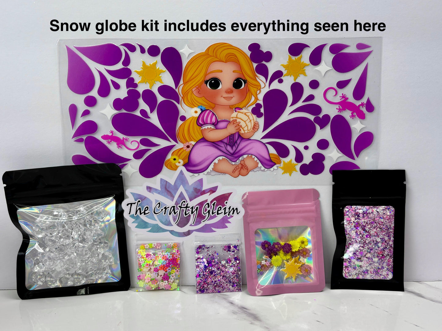 Golden beauty snow globe kit