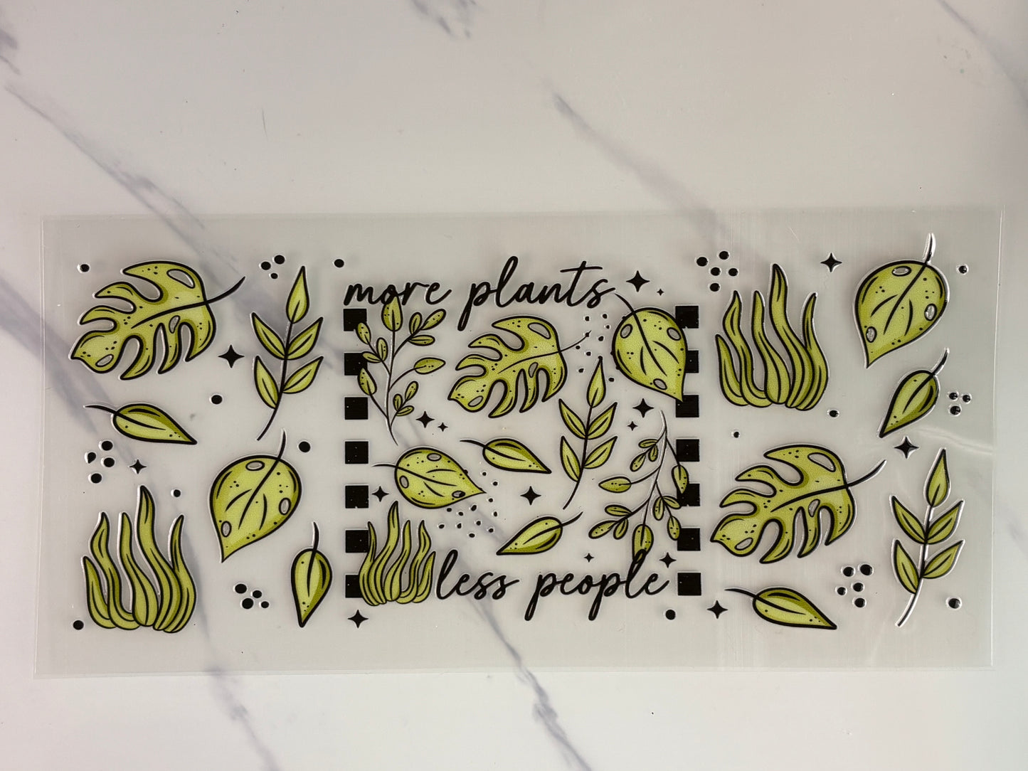 More plants, less people