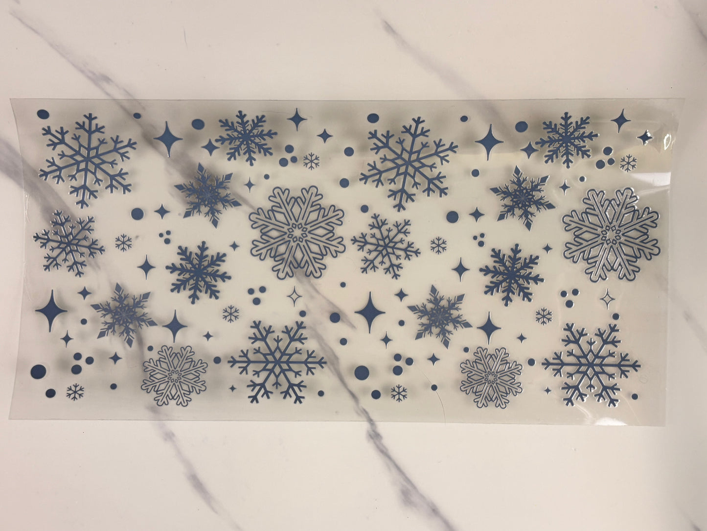 Blue snowflakes
