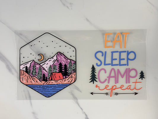 Eat sleep camp repeat wrap
