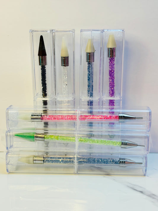 Wax tip tool for placing charms