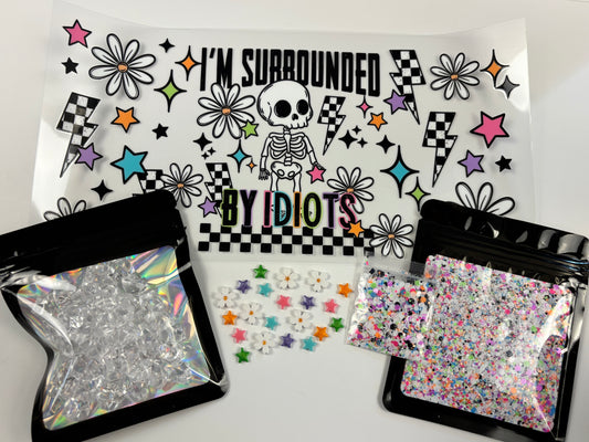 Surrounded by idiots snow globe kit