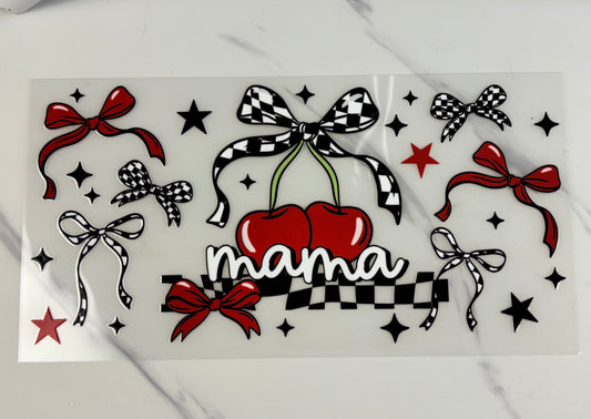 Mama with cherries