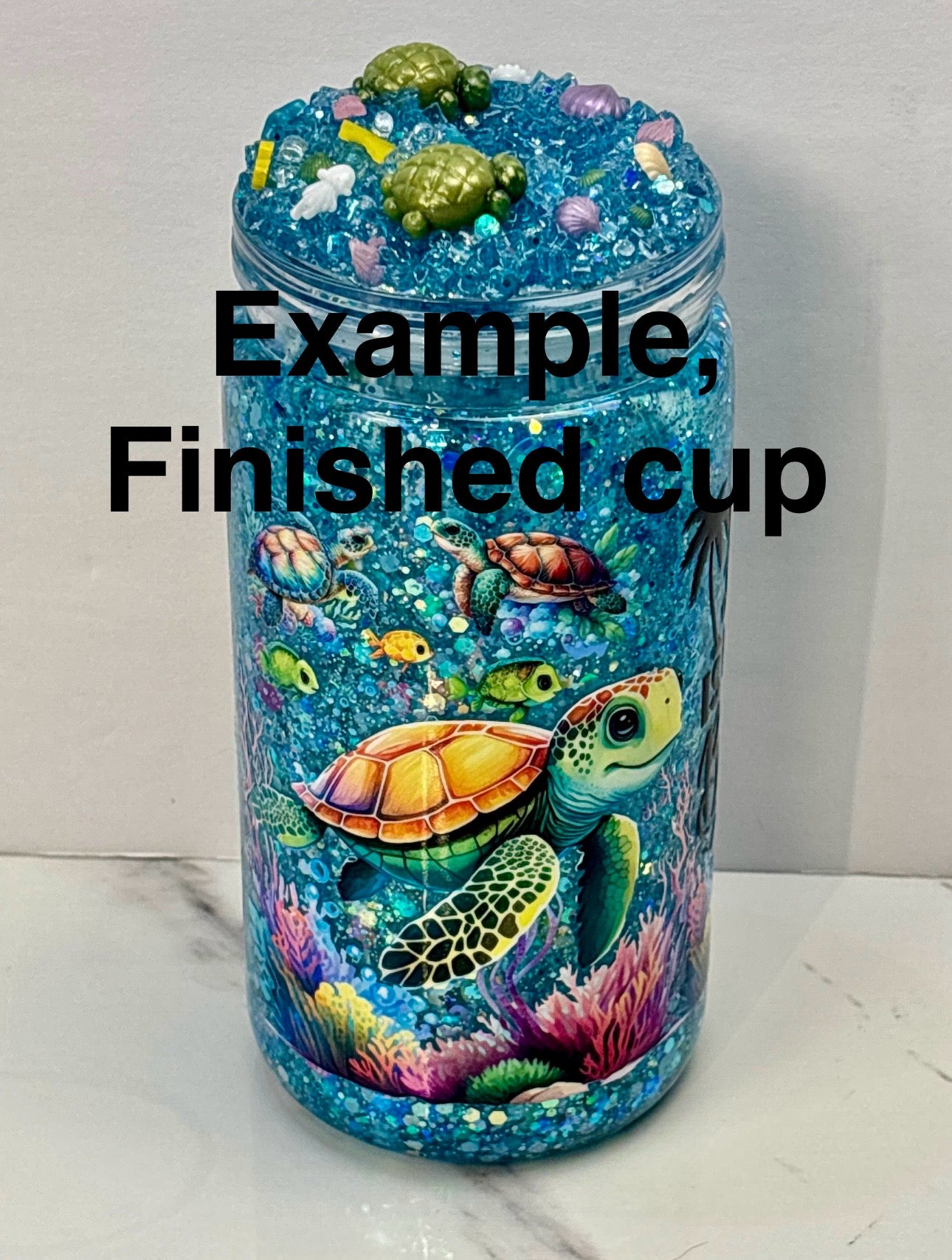 Mini ice lid snow globe kit