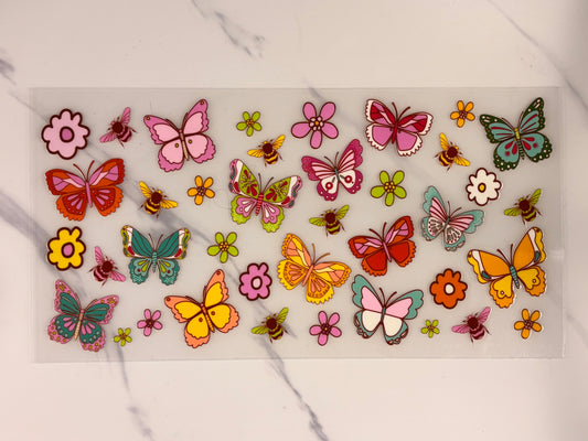 Colorful butter butterflies