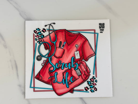 Scrub life decal