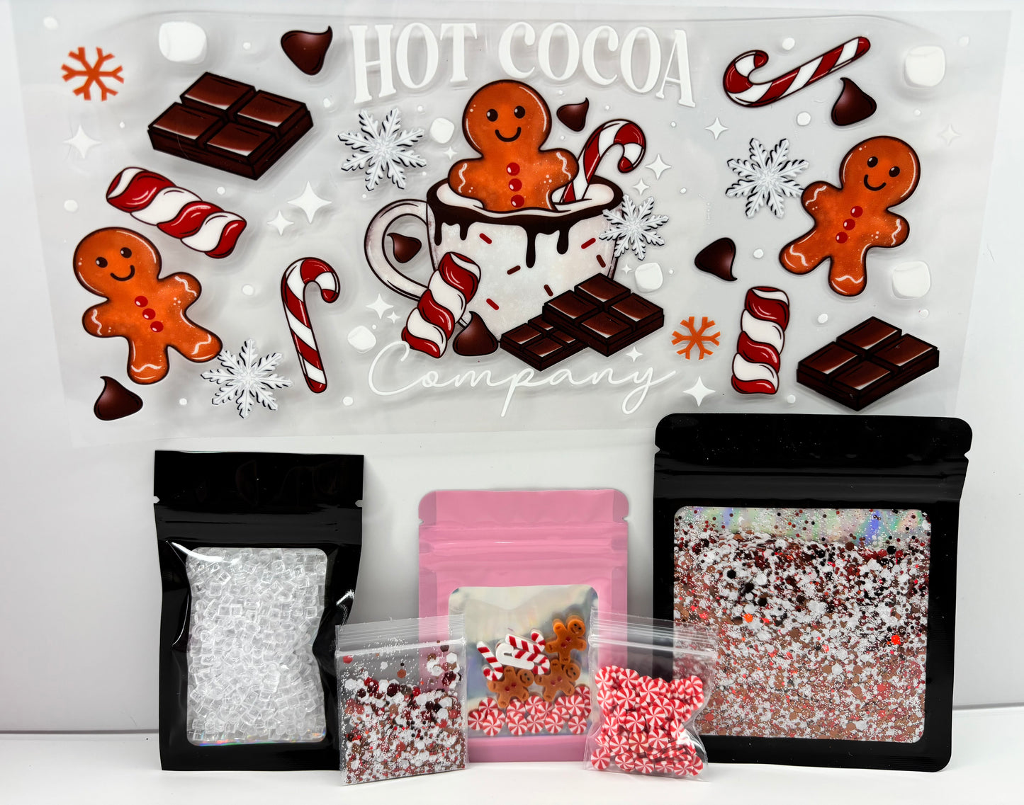 Hot Cocoa company snow globe kit