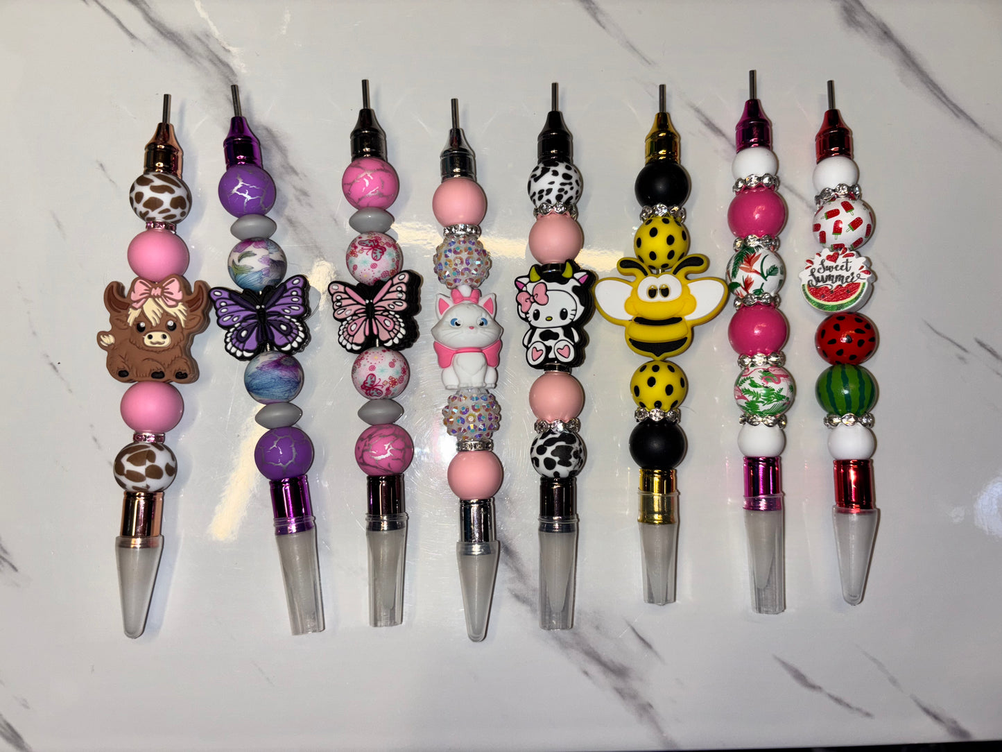 Beaded wax tool for flat back pearls.