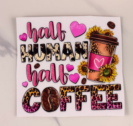 Half human half coffee