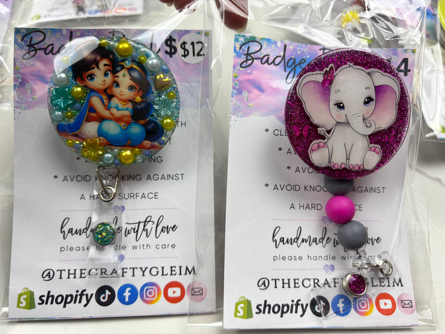 SALE character badge reels