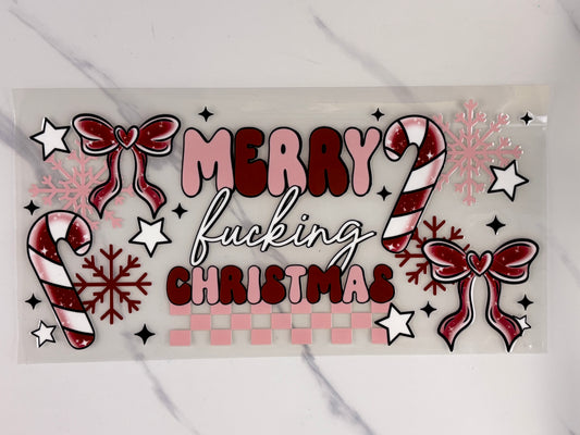 Merry F*ing Christmas candy canes