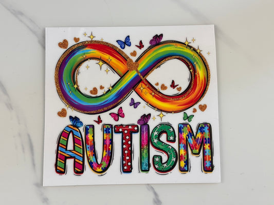Autism infinity ribbon decal