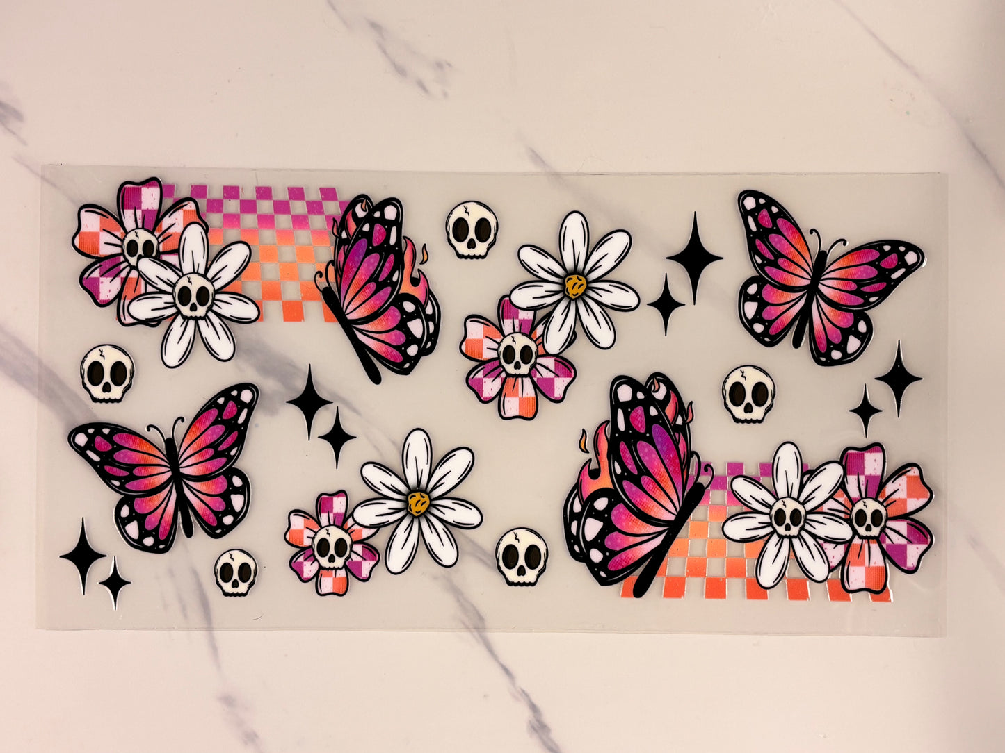 Skulls and butterflies