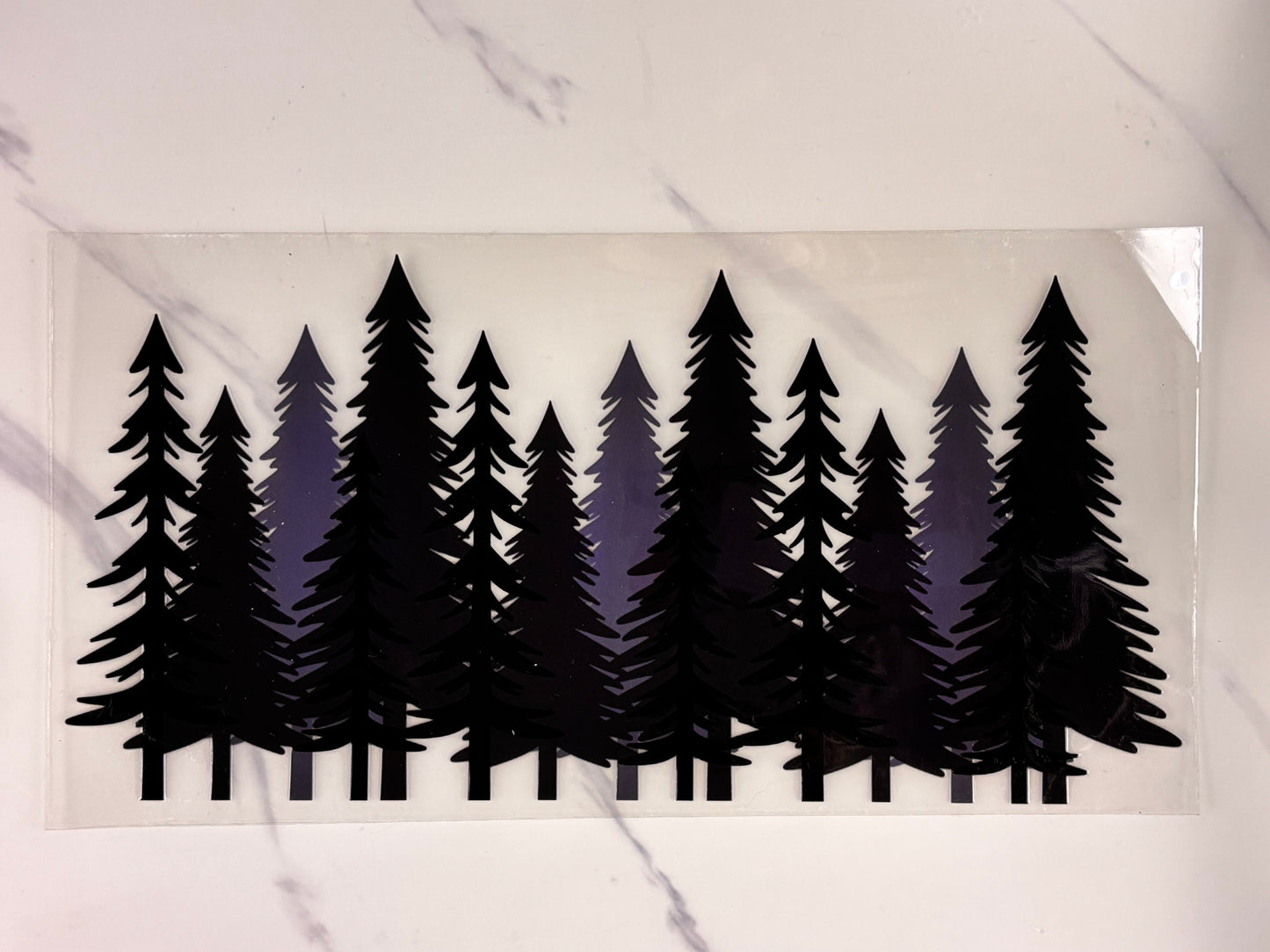 Nighttime trees