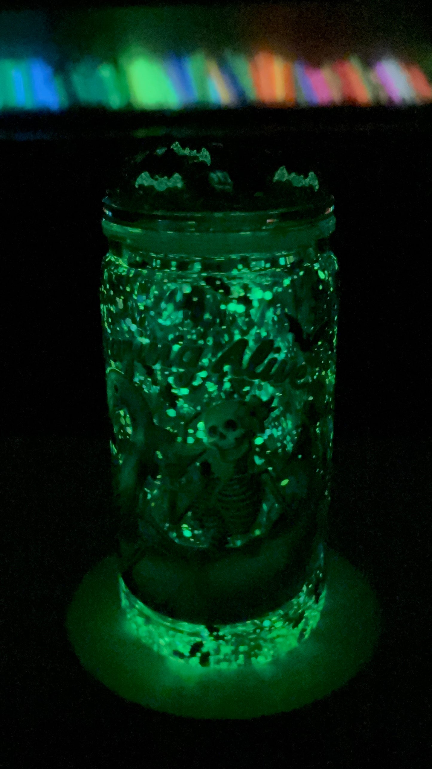 Staying alive, glowing lava, snow globe kit
