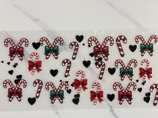 Candy canes and bows