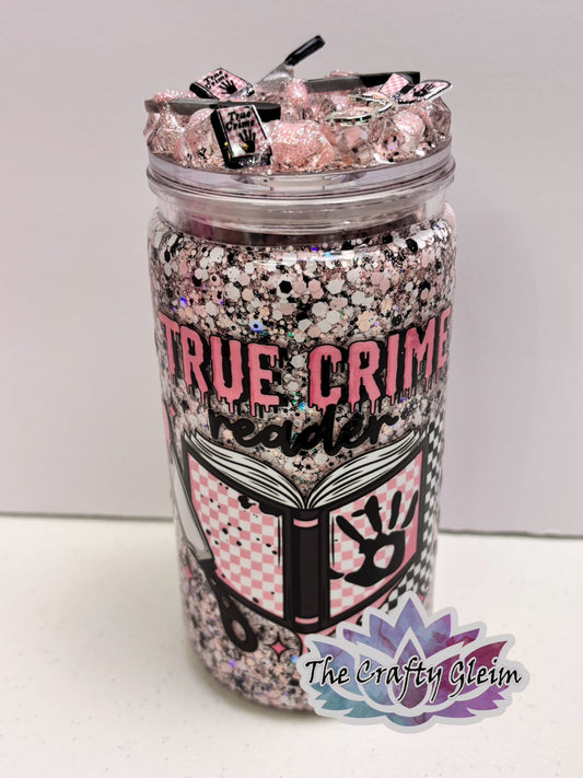 True crime book lover snow globe cup ￼
