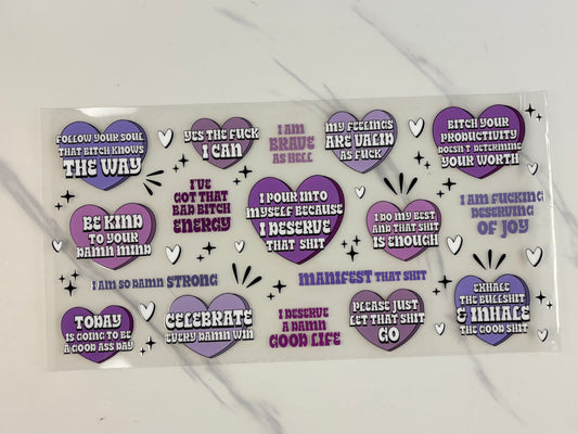 Emotional uplifting hearts