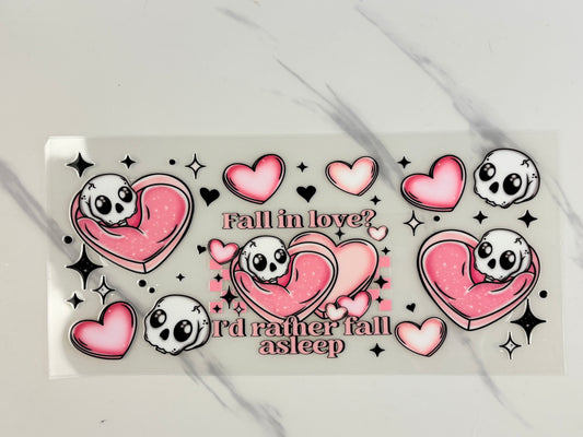 I’d rather be falling asleep