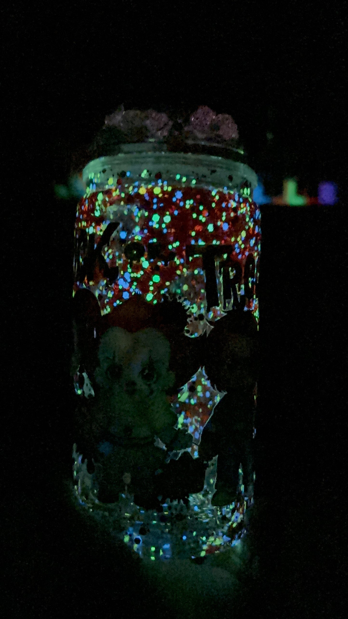 Trick or treat Murder boys glowing lava style snow globe cup