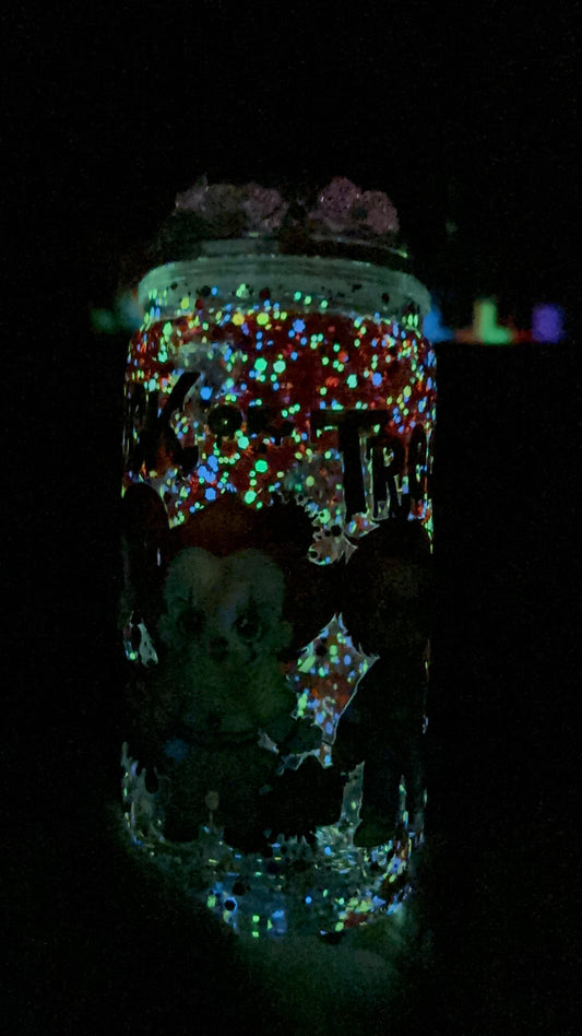 Trick or treat Murder boys glowing lava style snow globe cup