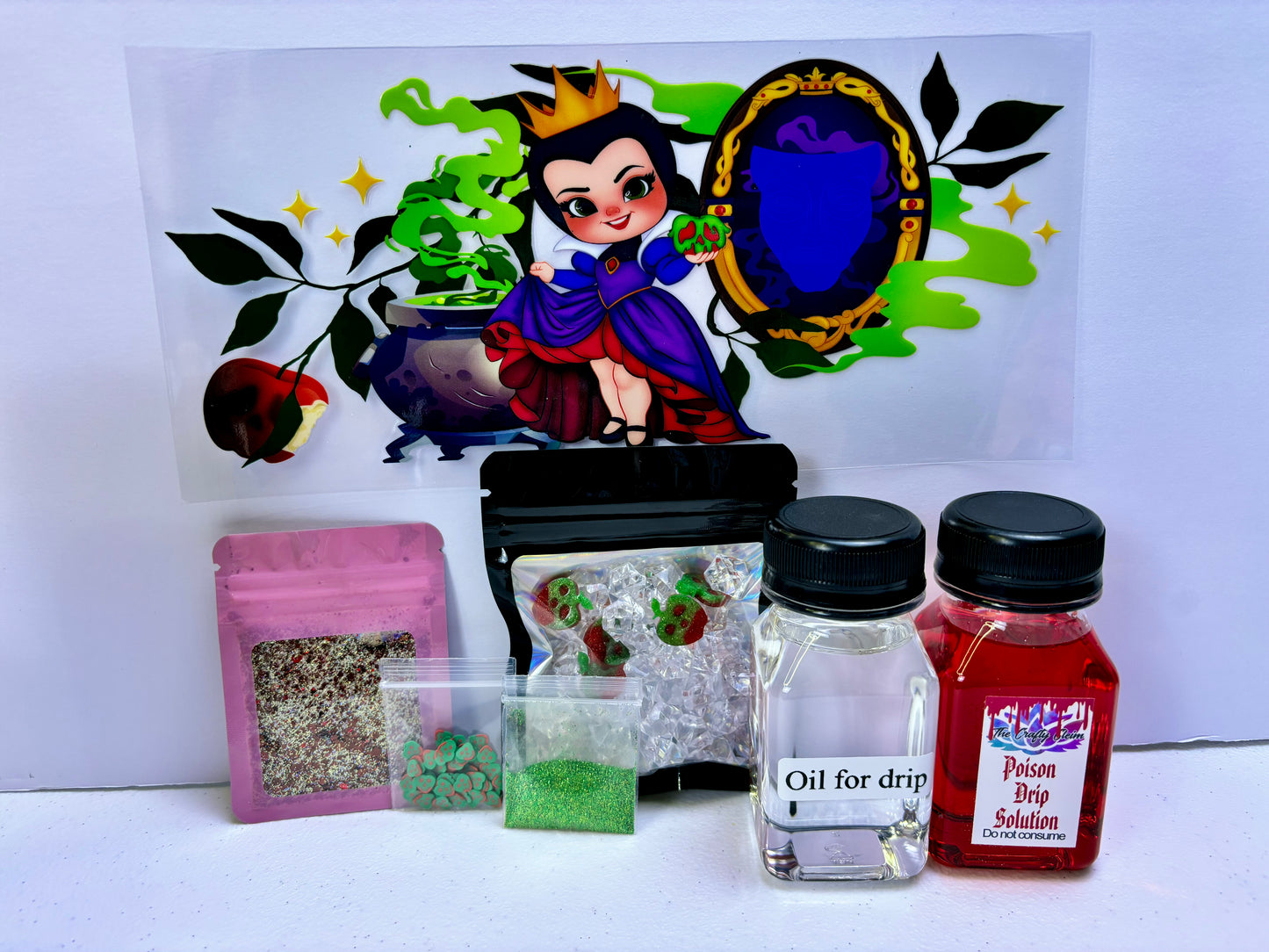 Cute but evil snow globe kit