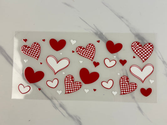 Red valentine hearts