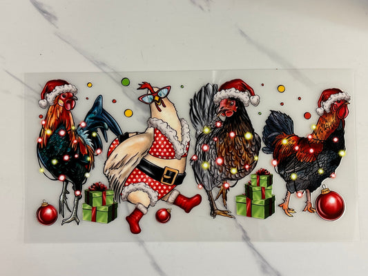 Festive chickens