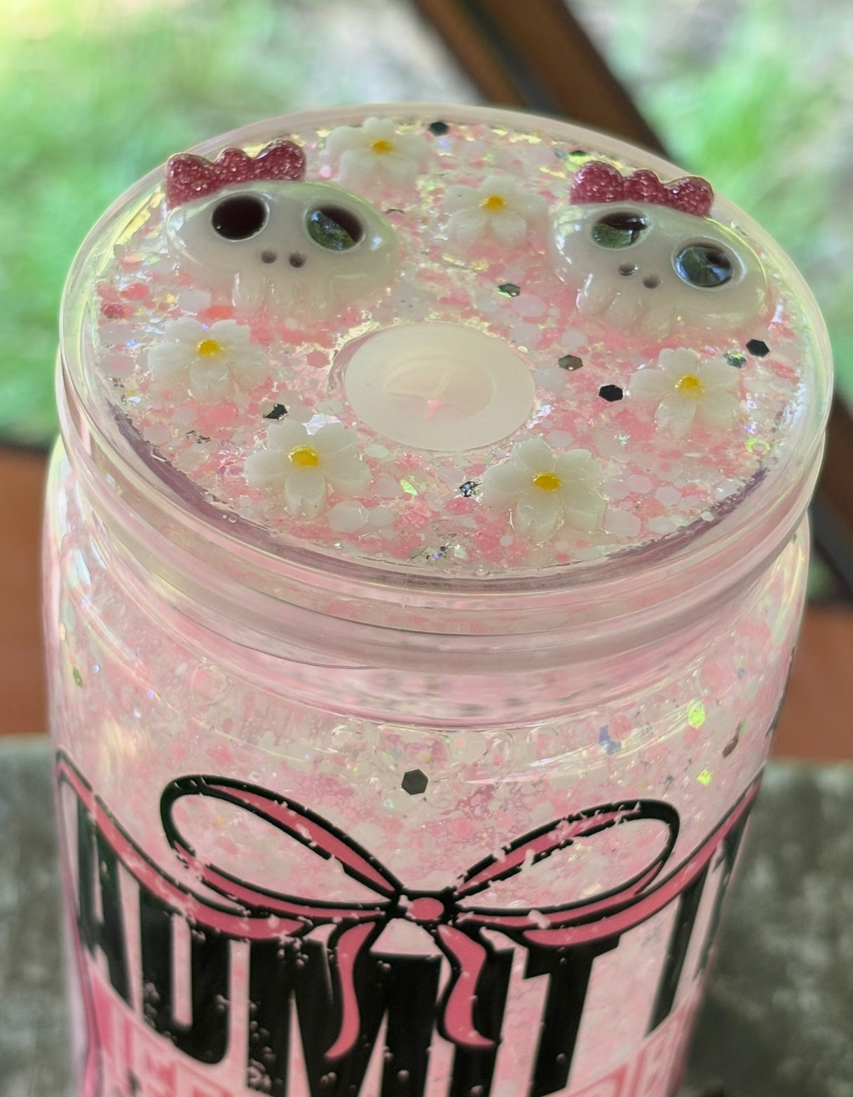 Life would be boring without me glowing snow globe cup