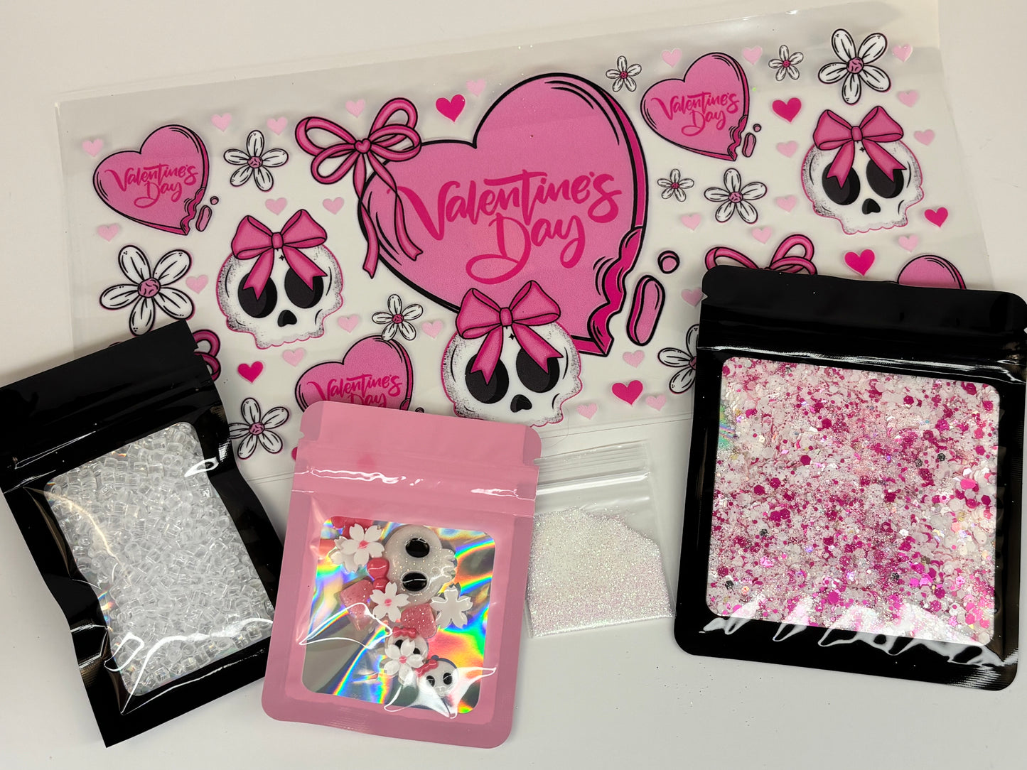 Valentine’s Day, glowing snow globe kit