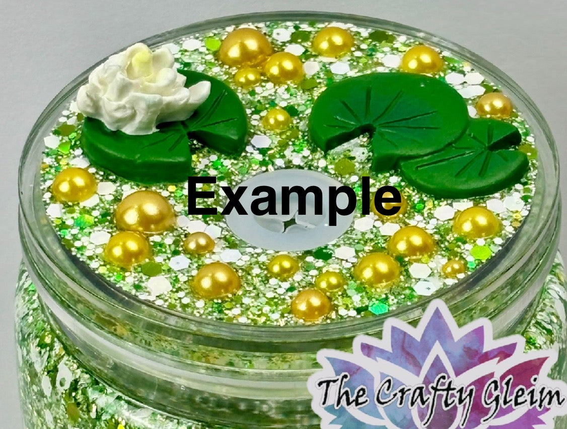 Pearl lid with charms snow globe kit