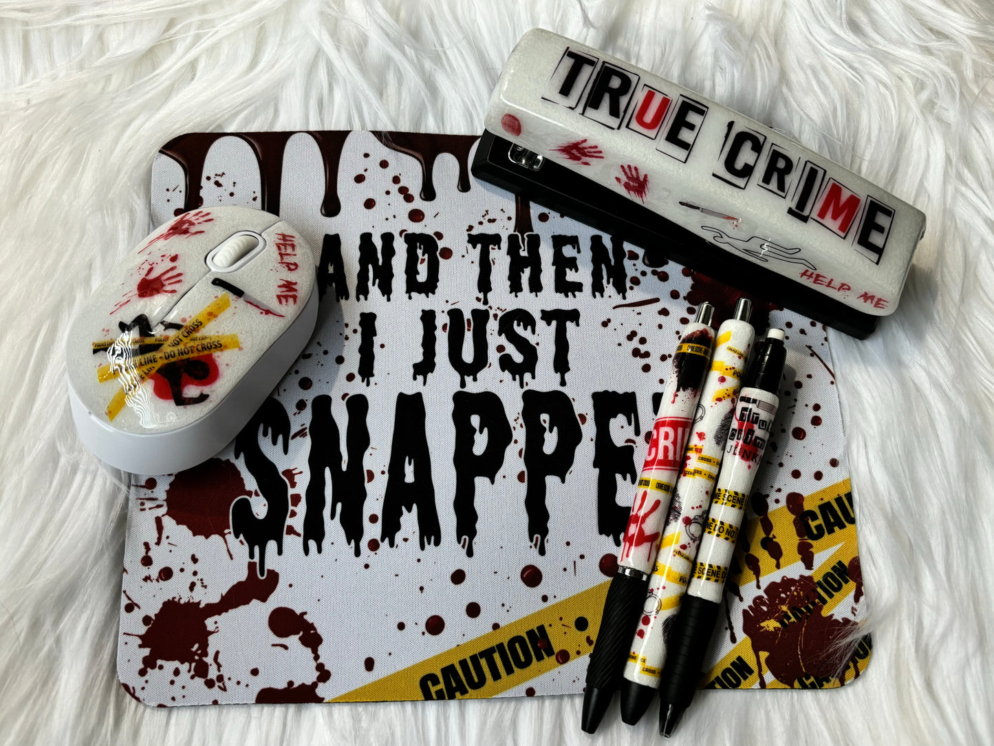 True crime mouse pad