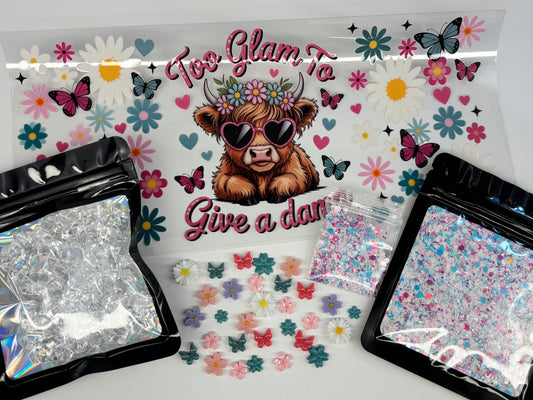 To glam to give a damn snow globe kit