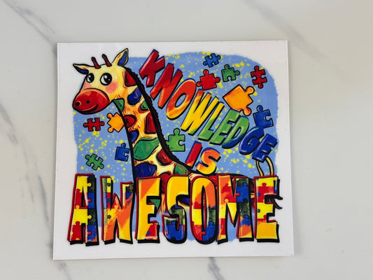 Knowledge is awesome decal