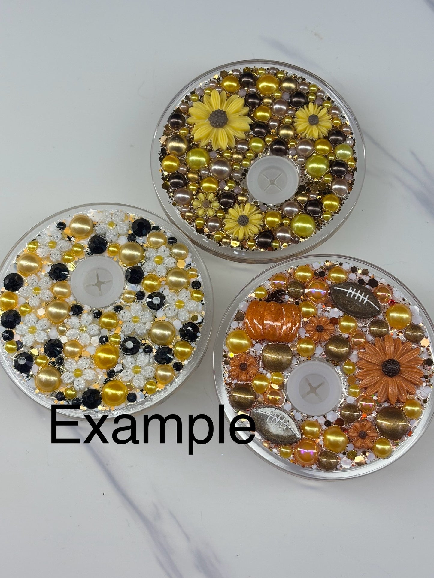 Pearl lid with charms snow globe kit