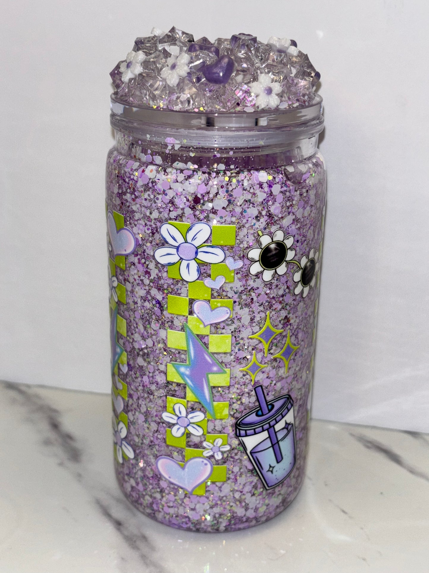 Cute but feral snow globe cup