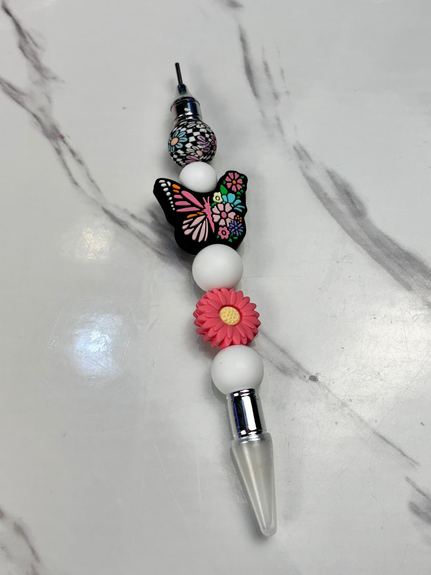 Beaded wax tool for flat back pearls.