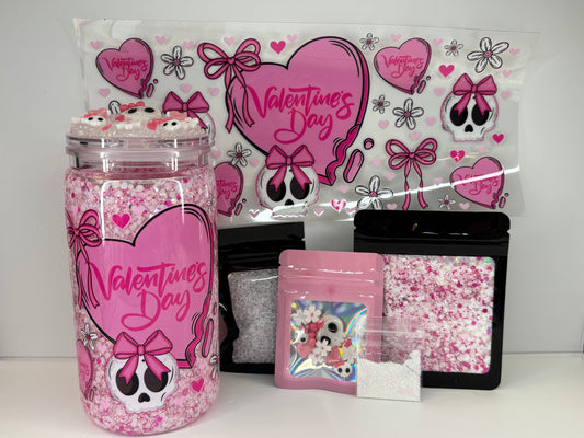 Valentine’s Day, glowing snow globe kit