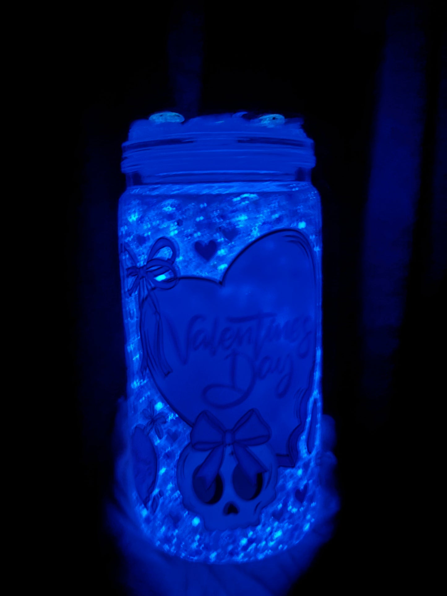 Valentine’s Day, glowing snow globe kit