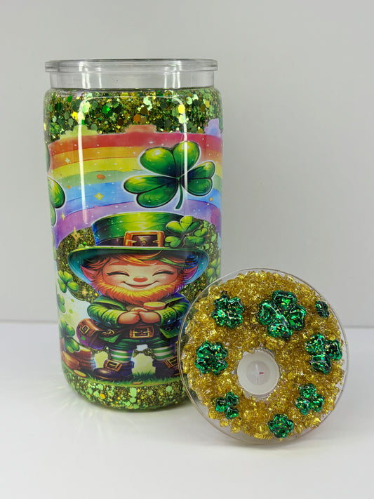 Luck of the Irish snow globe cup