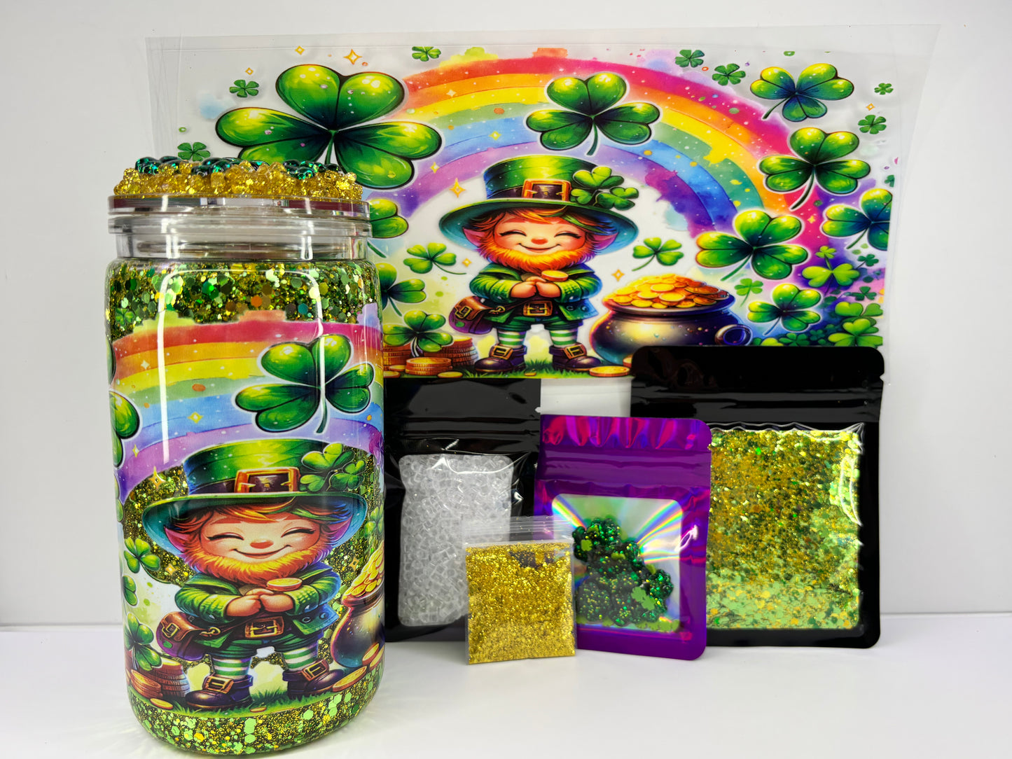 Luck of the Irish snow globe kit