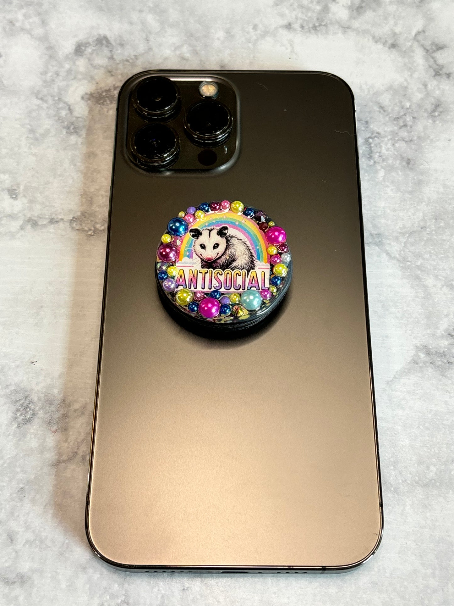 Antisocial phone grip