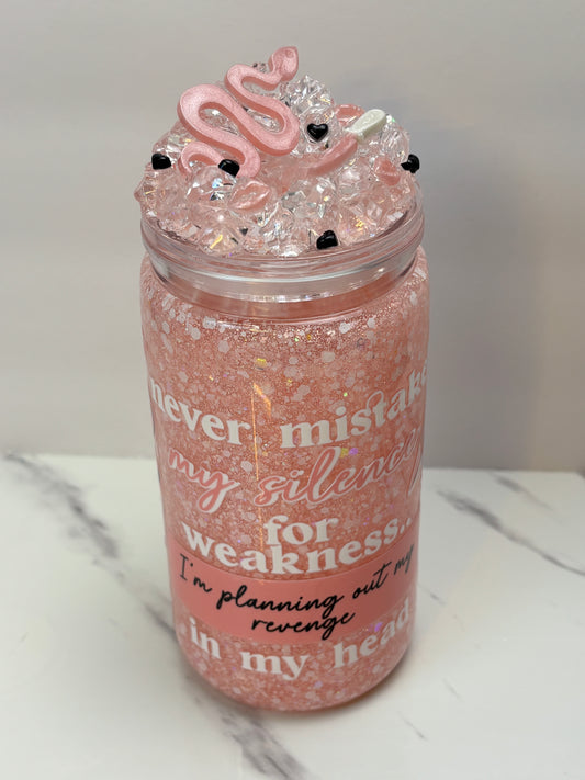 Never mistake snow globe cup