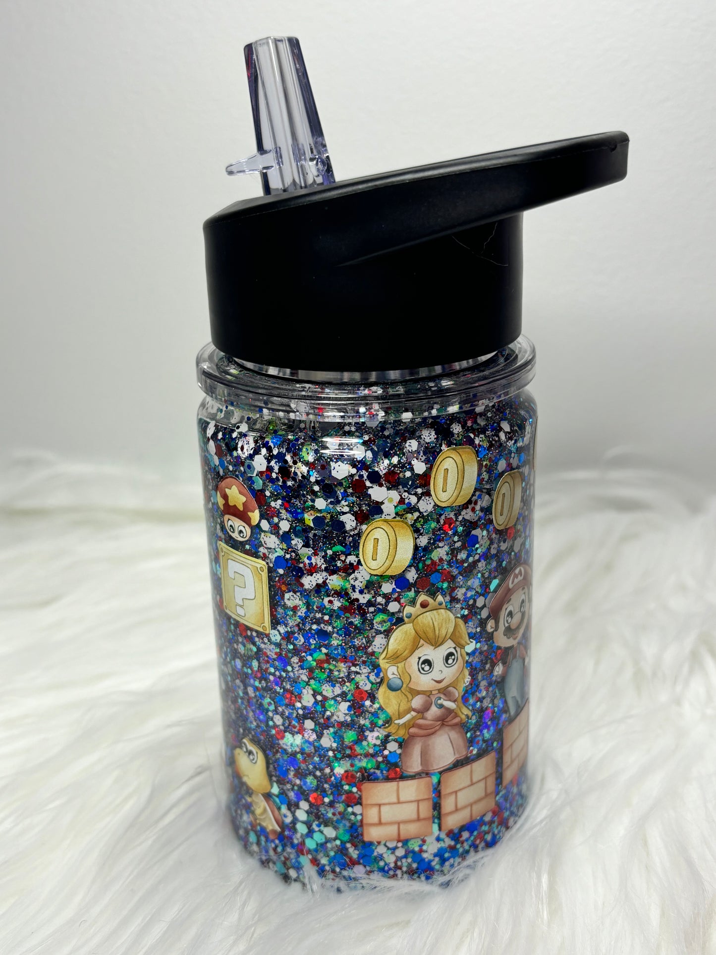 Plumber brothers water bottle snow globe