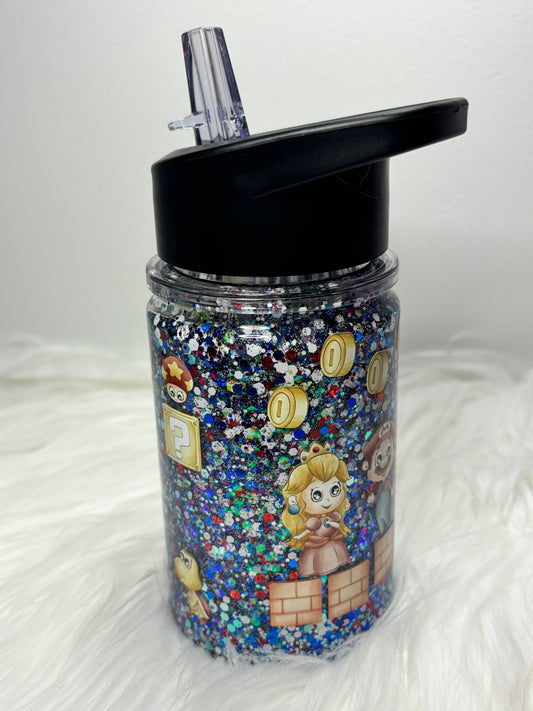 Plumber brothers water bottle snow globe