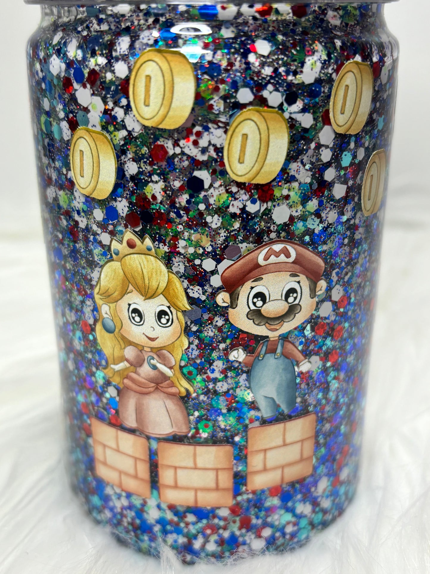 Plumber brothers water bottle snow globe
