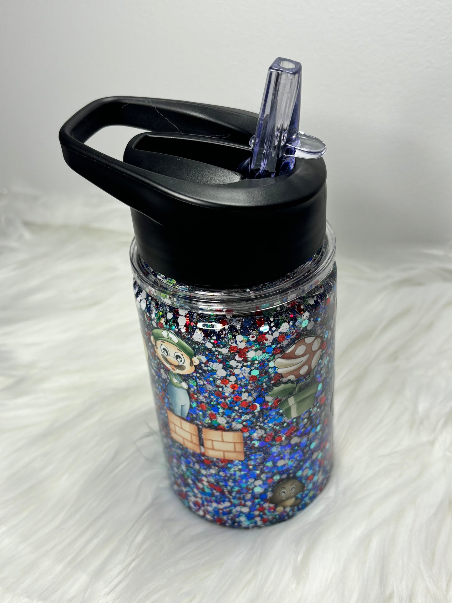 Plumber brothers water bottle snow globe
