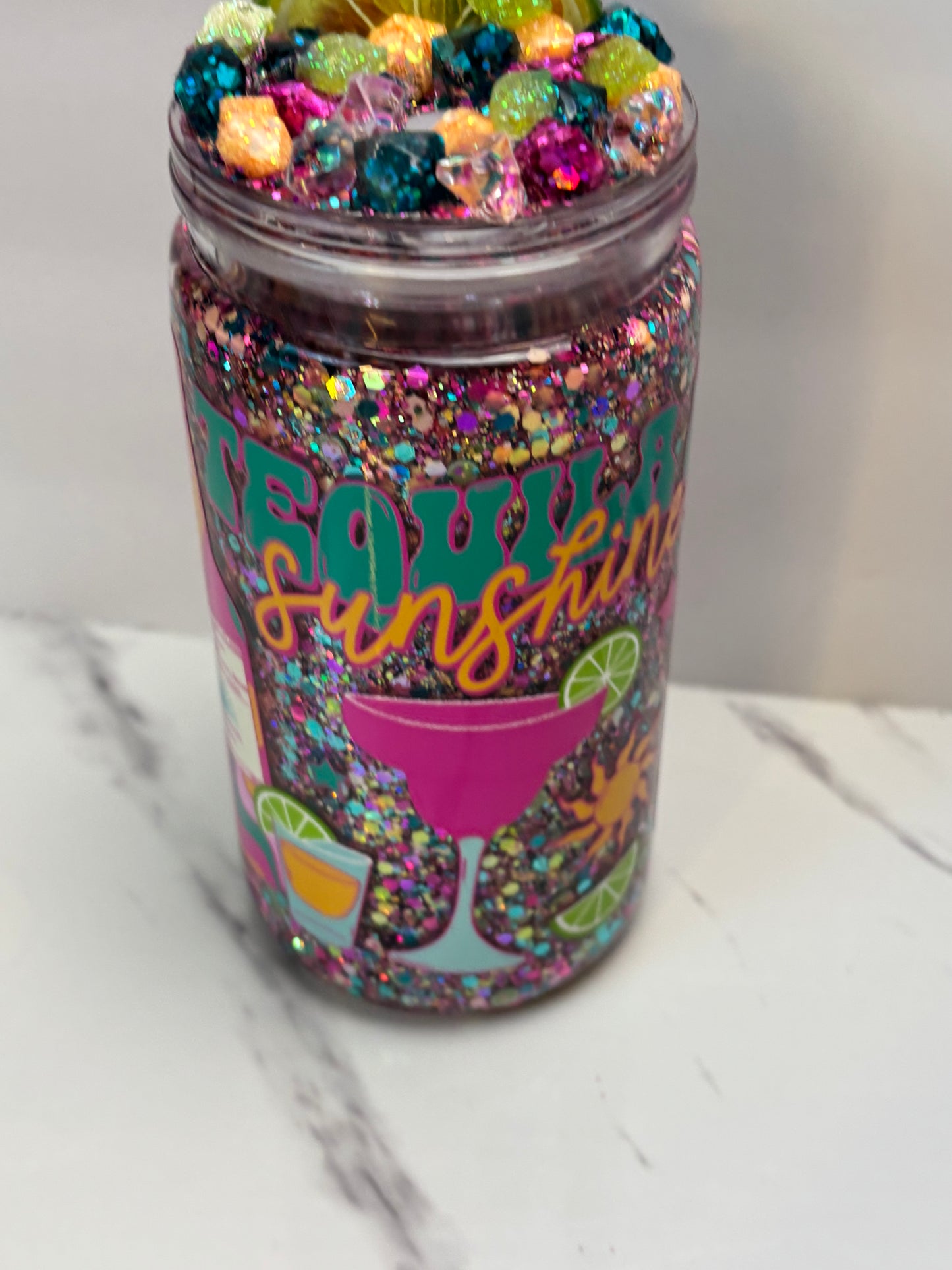 Tequila sunshine snow globe